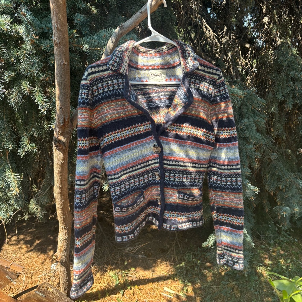 Telluride Clothing Company Lambswool Cardigan Size Medium